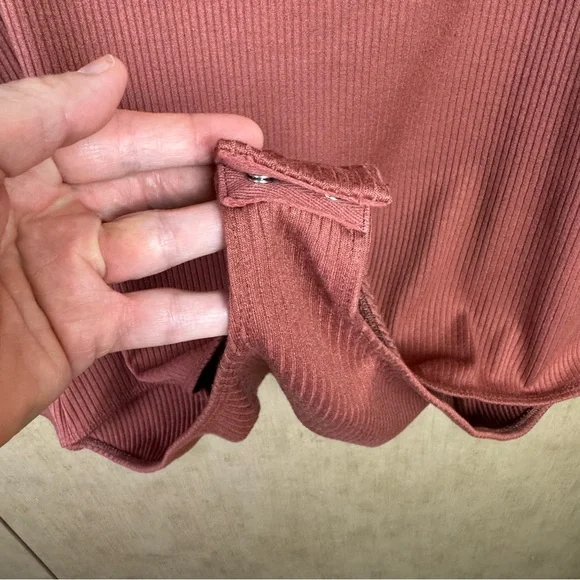 ASTR the label Marsala Square Neck Bodysuit Size 1X - Picture 6 of 7